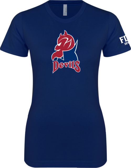 FDU Devils Next Level Ladies SoftStyle Junior Fitted Tee FDU Devils Mascot - ONLINE ONLY