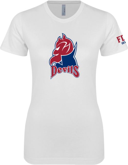 FDU Devils Next Level Ladies SoftStyle Junior Fitted Tee FDU Devils Mascot - ONLINE ONLY