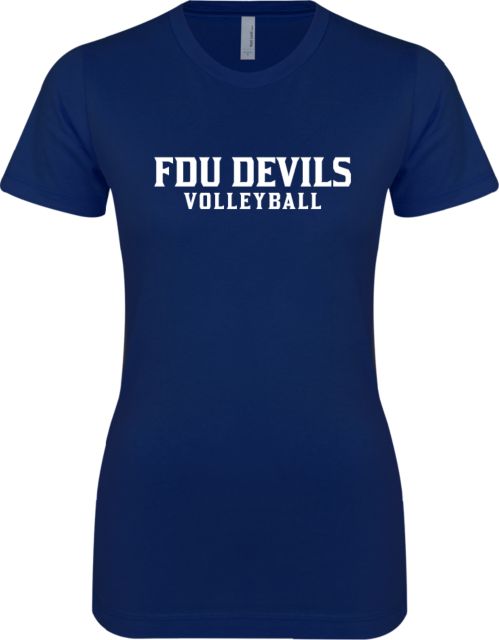 FDU Devils Next Level Ladies SoftStyle Junior Fitted Tee FDU Devils Volleyball - ONLINE ONLY