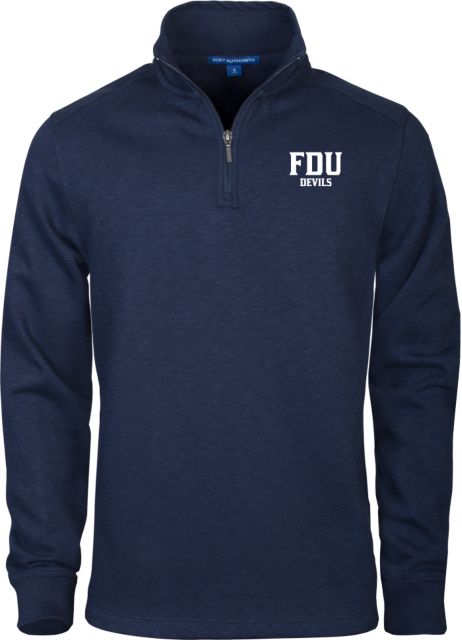 FDU Devils Slub Fleece 1/4 Zip Pullover FDU Devils Stacked - ONLINE ONLY