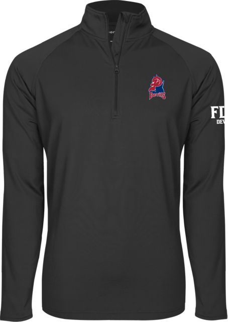 FDU Devils Sport Wick Stretch 1/2 Zip Pullover FDU Devils Mascot - ONLINE ONLY