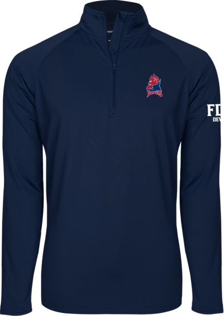 FDU Devils Sport Wick Stretch 1/2 Zip Pullover FDU Devils Mascot - ONLINE ONLY