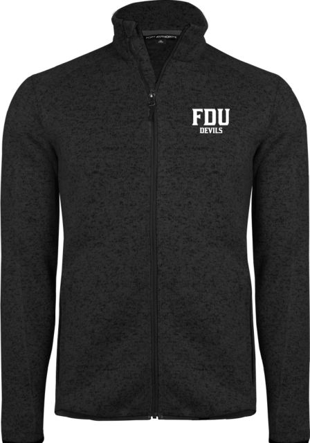 FDU Devils Heather Fleece Jacket FDU Devils Stacked - ONLINE ONLY