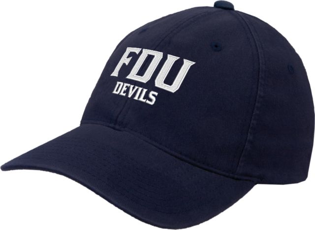 FDU Devils Flexfit Structured Low Profile Hat FDU Devils Stacked - ONLINE ONLY