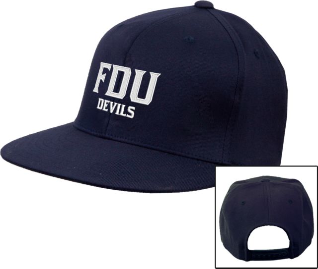 FDU Devils Flat Bill Snapback Hat FDU Devils Stacked - ONLINE ONLY