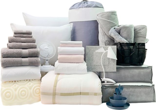 Complete 29pc Twin XL Bundle in Blush Plaid - SHIPS 8/1 FOR IN-STORE PICKUP ON FALL MOVE-IN WEEKEND.