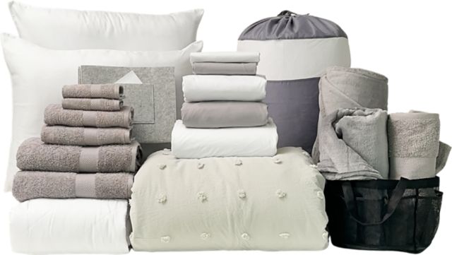 Deluxe 23pc Twin XL Bundle in Pom Slate - SHIPS 8/1 FOR IN-STORE PICKUP ON FALL MOVE-IN WEEKEND.